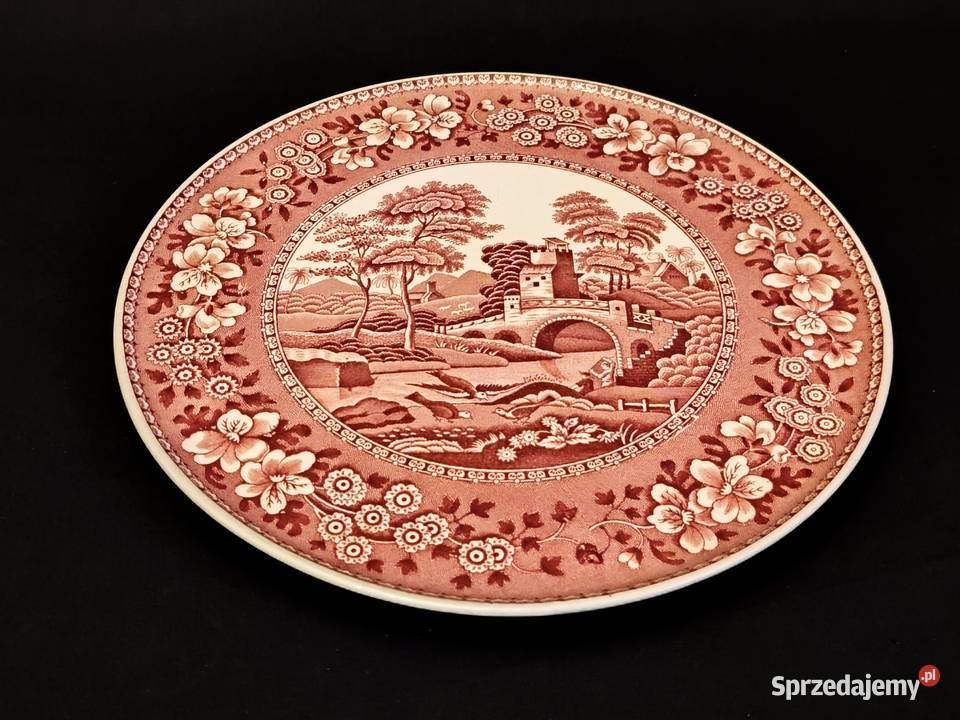 Tortownica patera angielska Copeland Spodes Porcelana i szkło Chełm