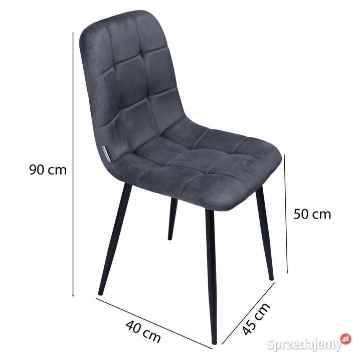 Krzesło tapicerowane welurowe do salonu jadalni Poznań