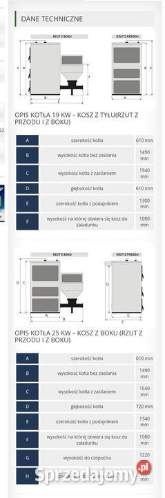 Piec armat 19kw z zasobnikiem na ekogroszek Kołobrzeg