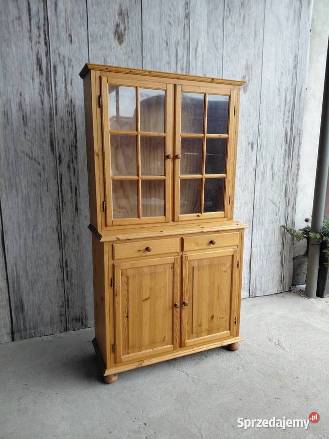 witryna sosnowa 371 Kredensy i witryny Byczyna sprzedam