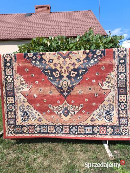 Piękny duży klasyczny wełniany dywan Agnella 3.5m Nisko