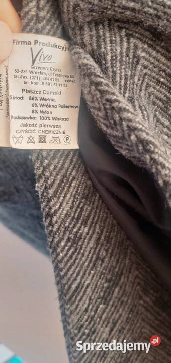 Płaszcz wełna Szczecin