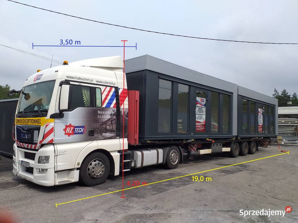 Przeszklone biuro 60 x 30 m Kontener 60 x 30 m z