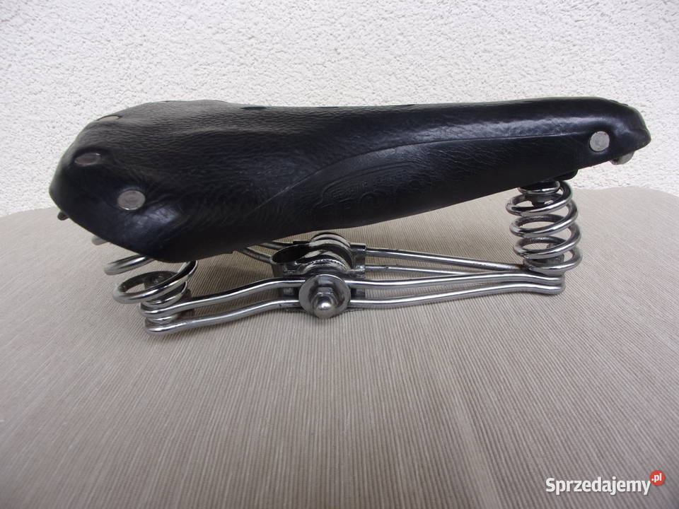 Skórzane siodełko BROOKS B73 sprężynowe Super Warszawa