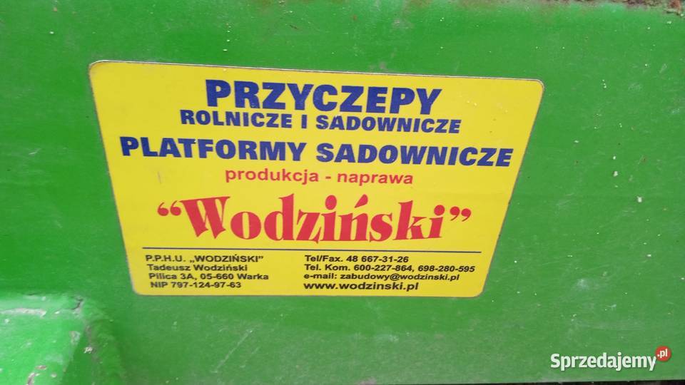 BALKON sadowniczy na maszt ciągnikowy WODZIŃSKI Goszczyn
