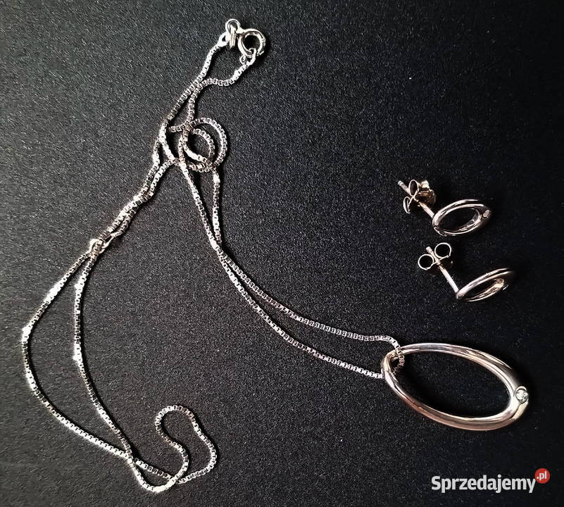 Hot Diamonds Trio Oval Wisiorek 2 kolczyki z Warszawa