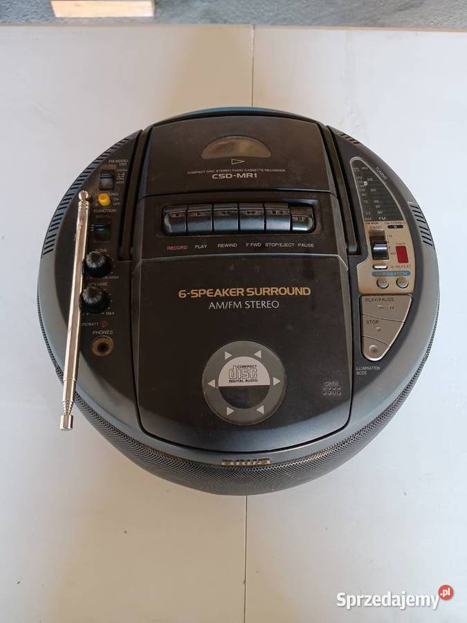 Radio Odtwarzacz CD Mangetofon Aiwa 6 Głośników Białystok sprzedam