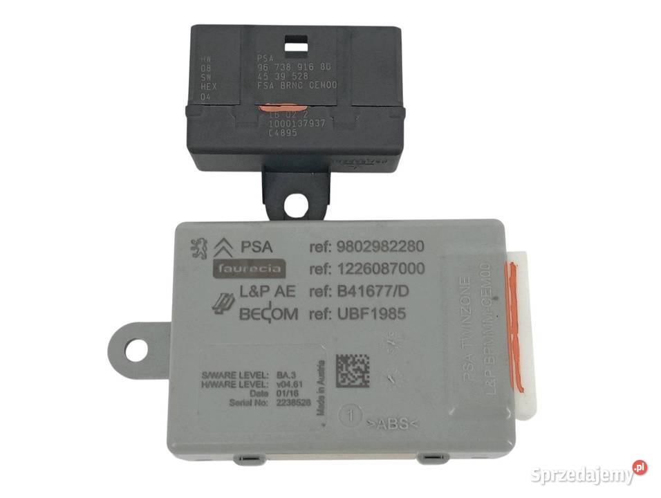 MODUŁ FOTELA 9802982280 9673891680 Peugeot 308