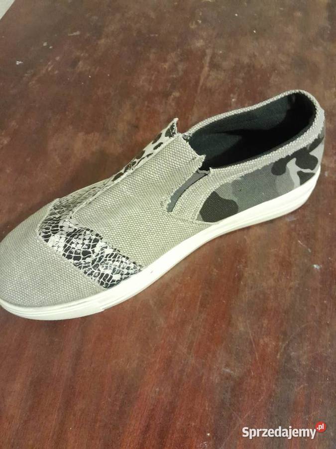 Buty na wiosnę lato tkanina Darłowo