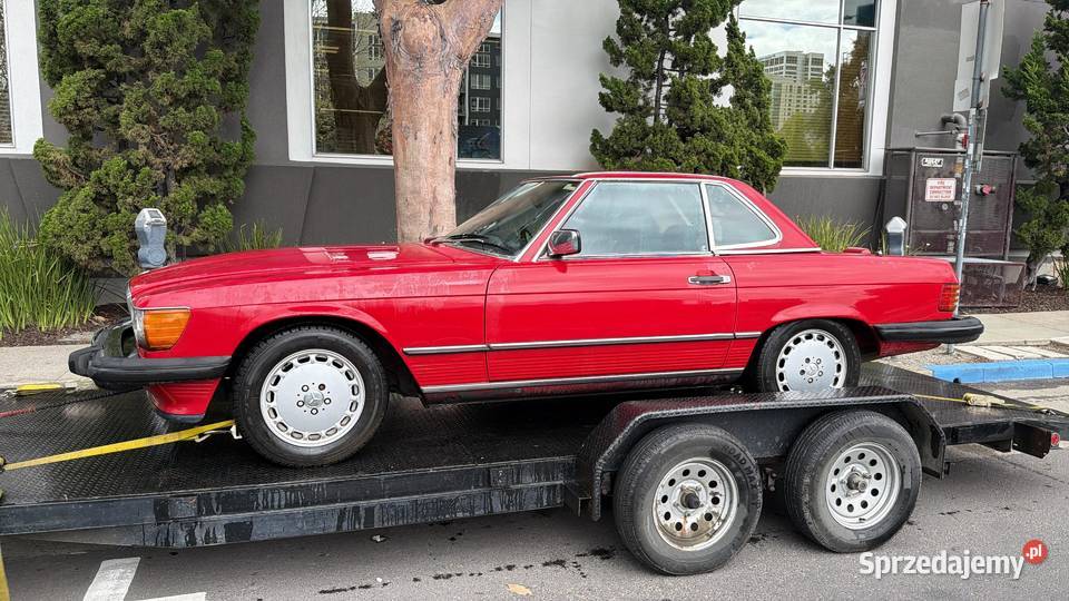 Mercedes 560 sl r107 łódzkie Krajanka