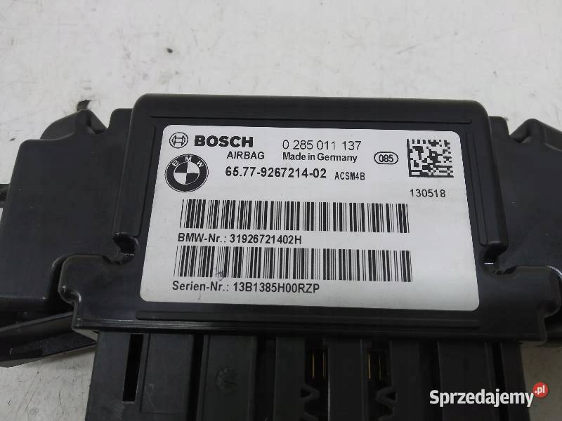 SENSOR AIRBAG 2 KOMPLET 9267214 6863433 Bmw osobowe sprzedam