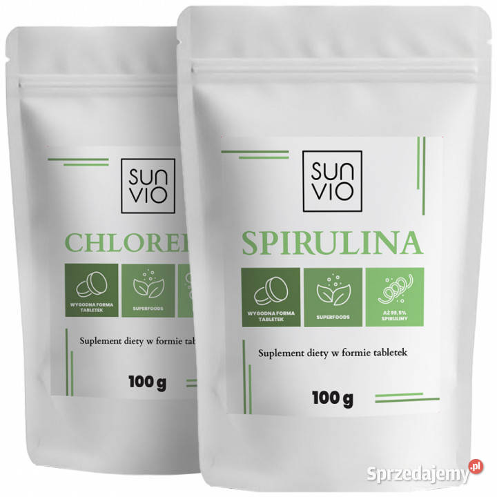 SunVio Chlorella tabletki spirulina tabletki podkarpackie