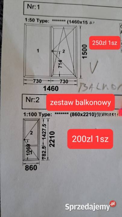 Okna plastikowe z demontażu różne wymiary Rzeszów