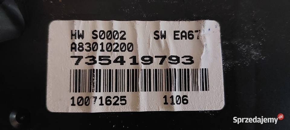 Panel nawiewu klimatyzacji Fiat Grande Punto osobowe