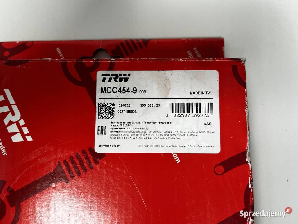 Tarcza sprzęgła TRW MCC4549 talerzowa sprężyna Łobżenica
