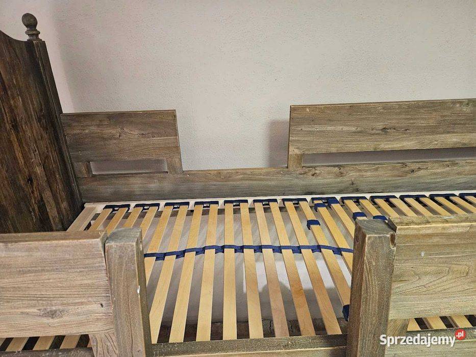 Łóżko piętrowe dębowe lity dąb 210x90 ręczna Góra sprzedam