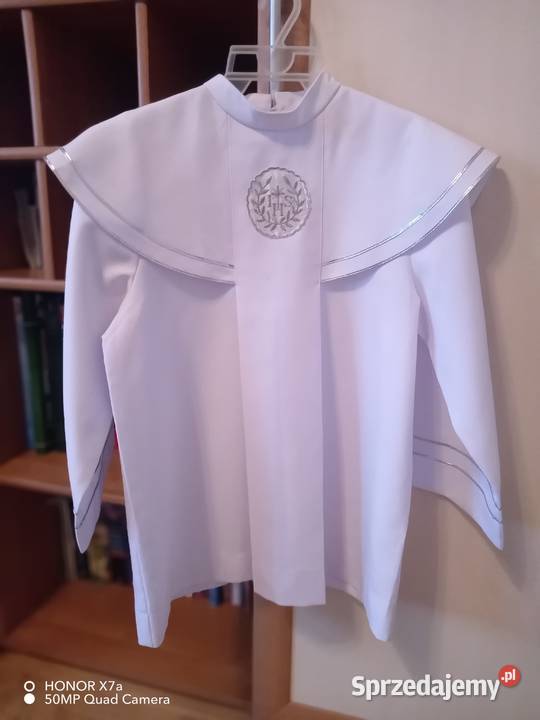 Alba komunijna chłopięca krótka z oblamówką Rozmiar 300 Kielce