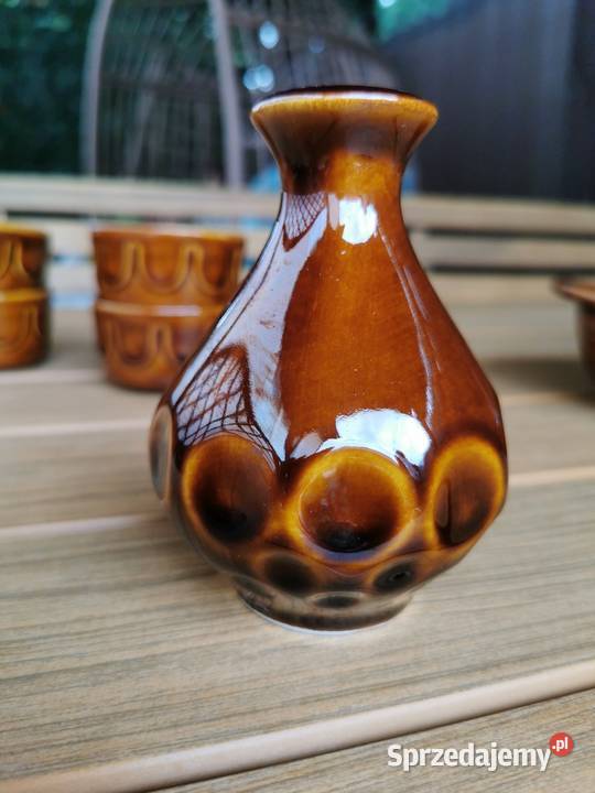 Porcelit Pruszków Prl Vintage Bulionówki dzbanek Piastów