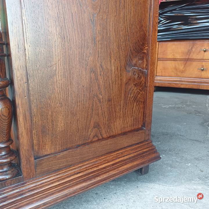 Antyczna Dębowa Komoda Kabinet w stylu