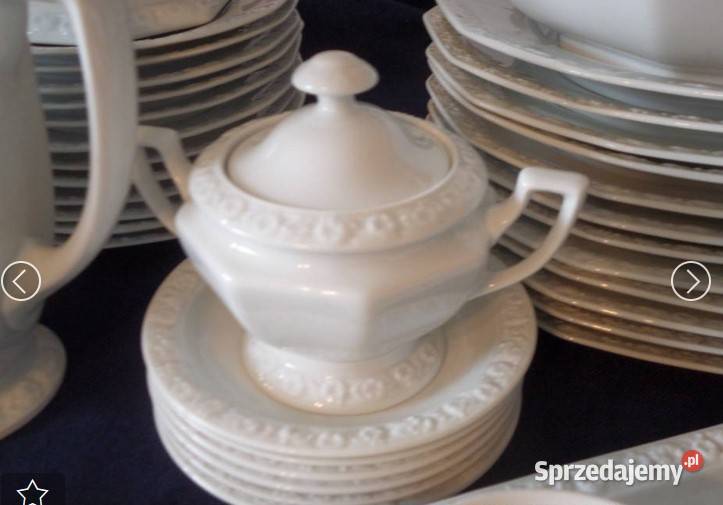 Rosenthal biala Maria serwis obiadowokawowy na warmińsko-mazurskie Pasym