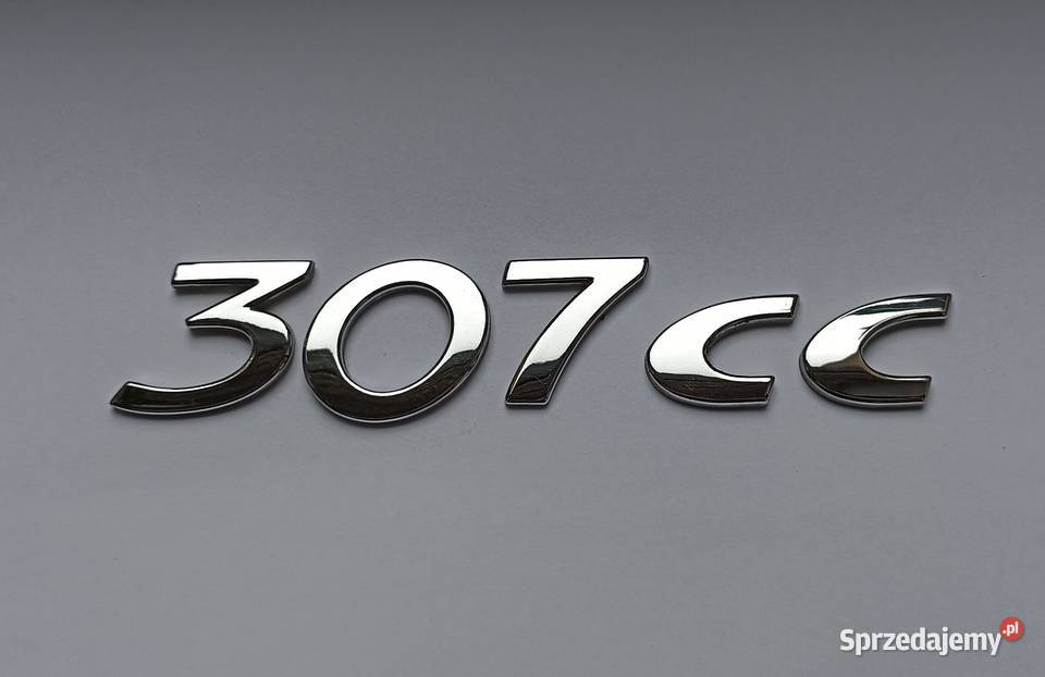 Napis emblemat Peugeot 307 cc Lipno