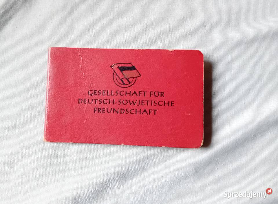 Legitymacja Gesselschaft f DeutscheSowjetische Koźminek