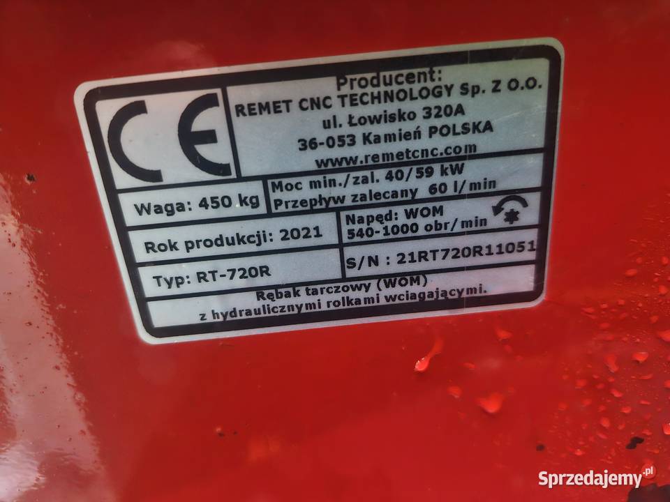 Sprzedam rębak remet 720R małopolskie Baczyn sprzedam