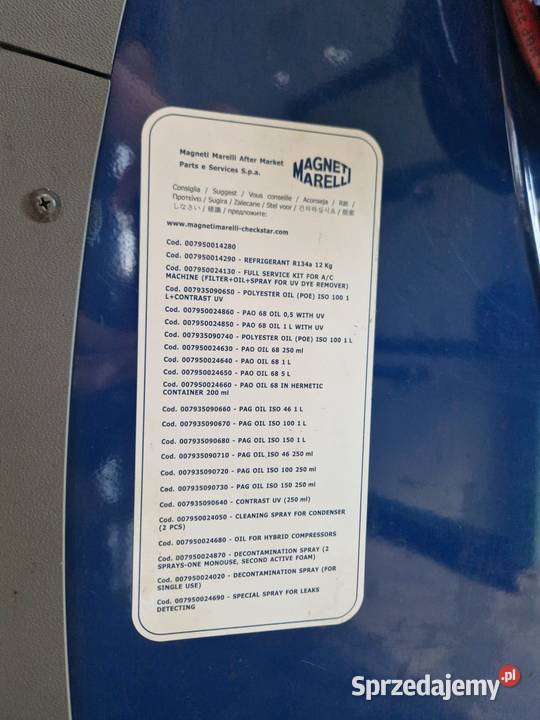 Stacja klimatyzacji Magneti Marelli ALASKA EVO śląskie Ruda Śląska sprzedam