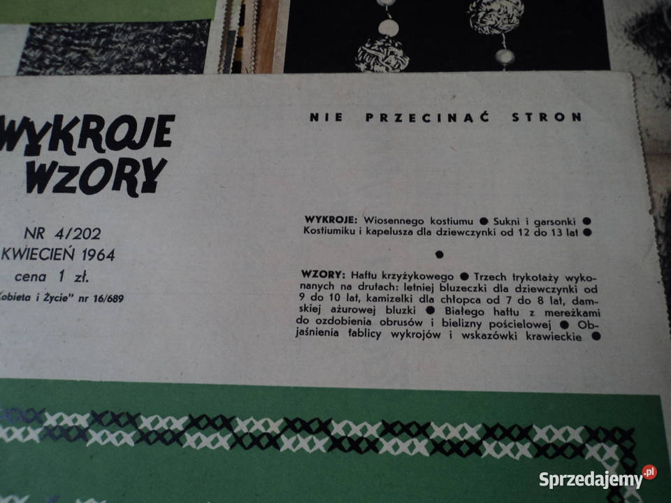 Wykroje i wzory Kobieta i życie 2 Nowy Sącz