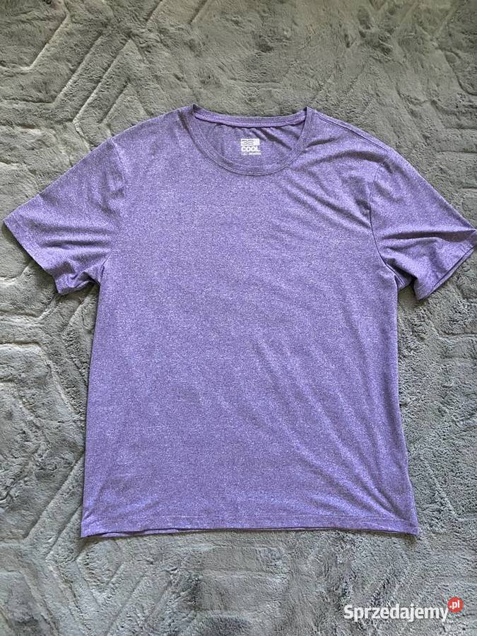 Sportowy fioletowy męski tshirt koszulka 32 Nisko