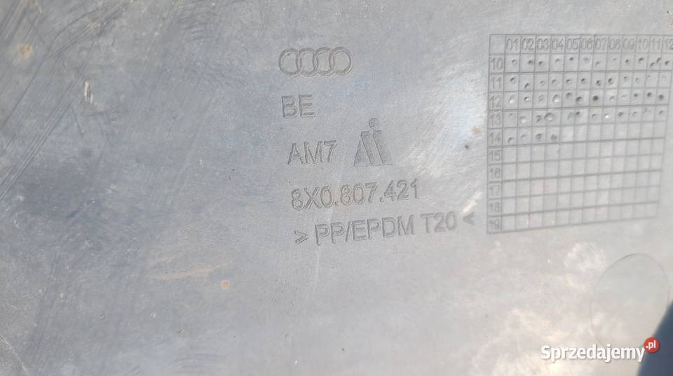 AUDI A1 SPOILER ZDERZAKA TYL DOKLADKA DYFUZOR osobowe Ruda Śląska