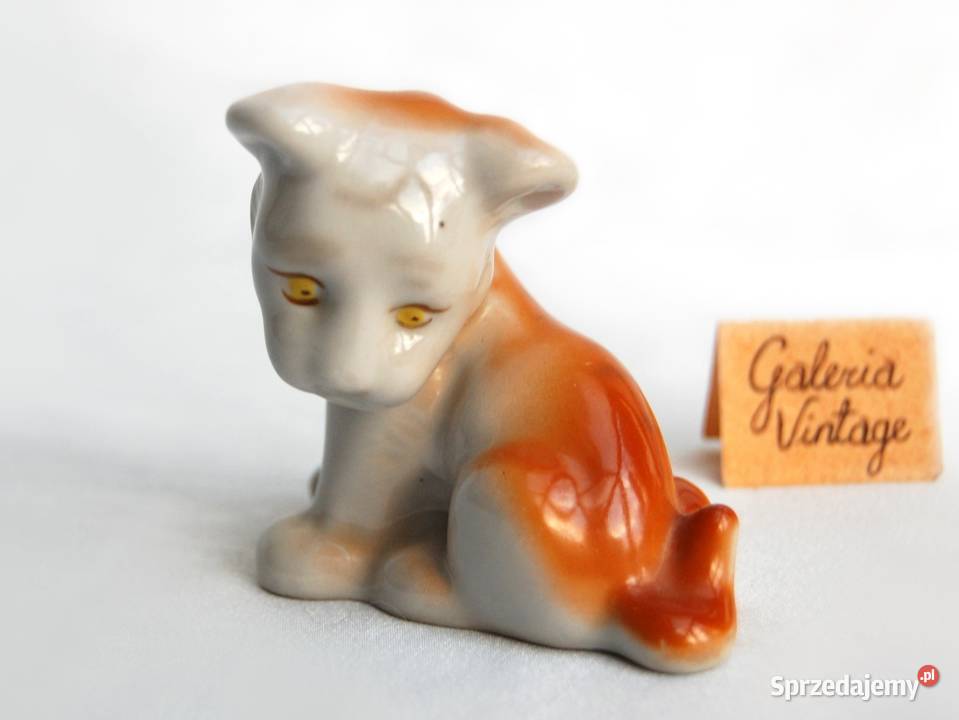 Tygrys tygrysek porcelana Połonne Wołyń Ukraina wielokolorowy Lublin