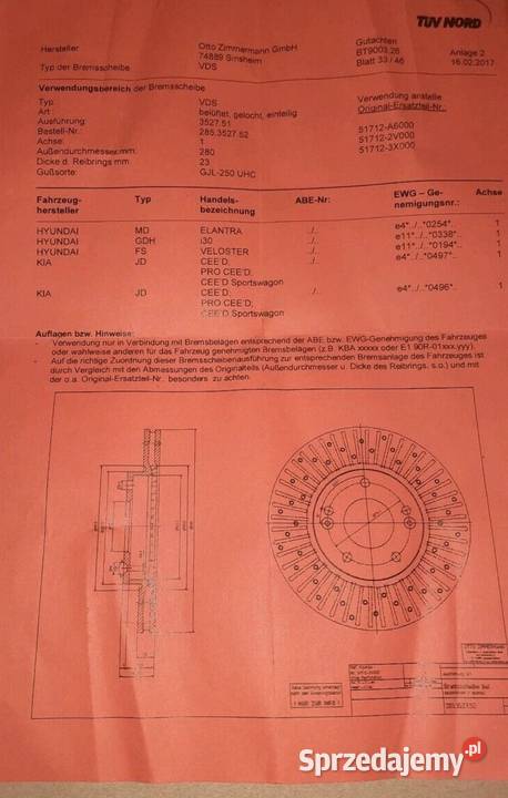 Tarcze Zimmermann Sport Coat Z ZIMMERMANN Radlin