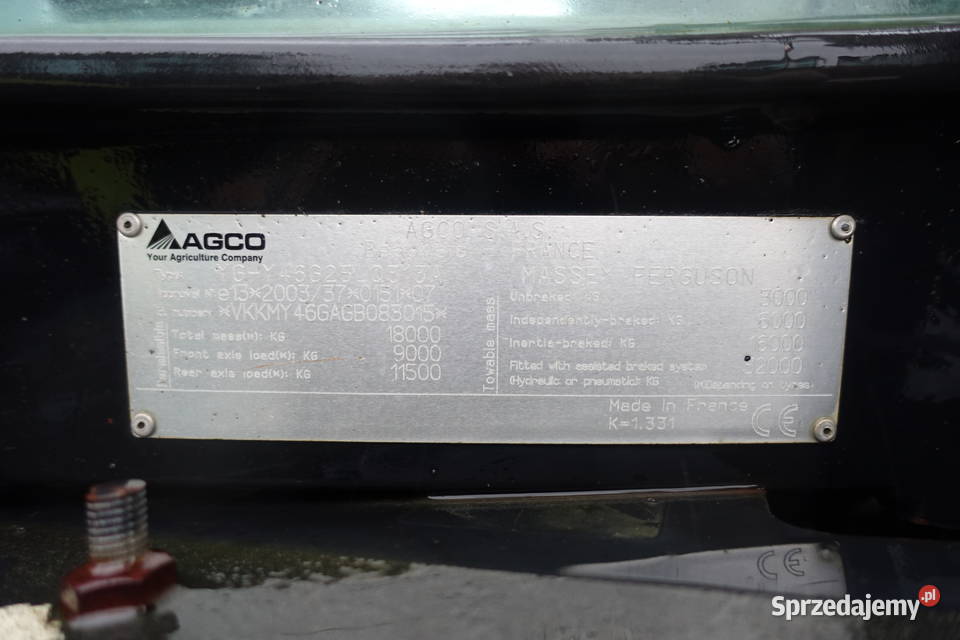 Massey Ferguson 8732 podlaskie Sokoły