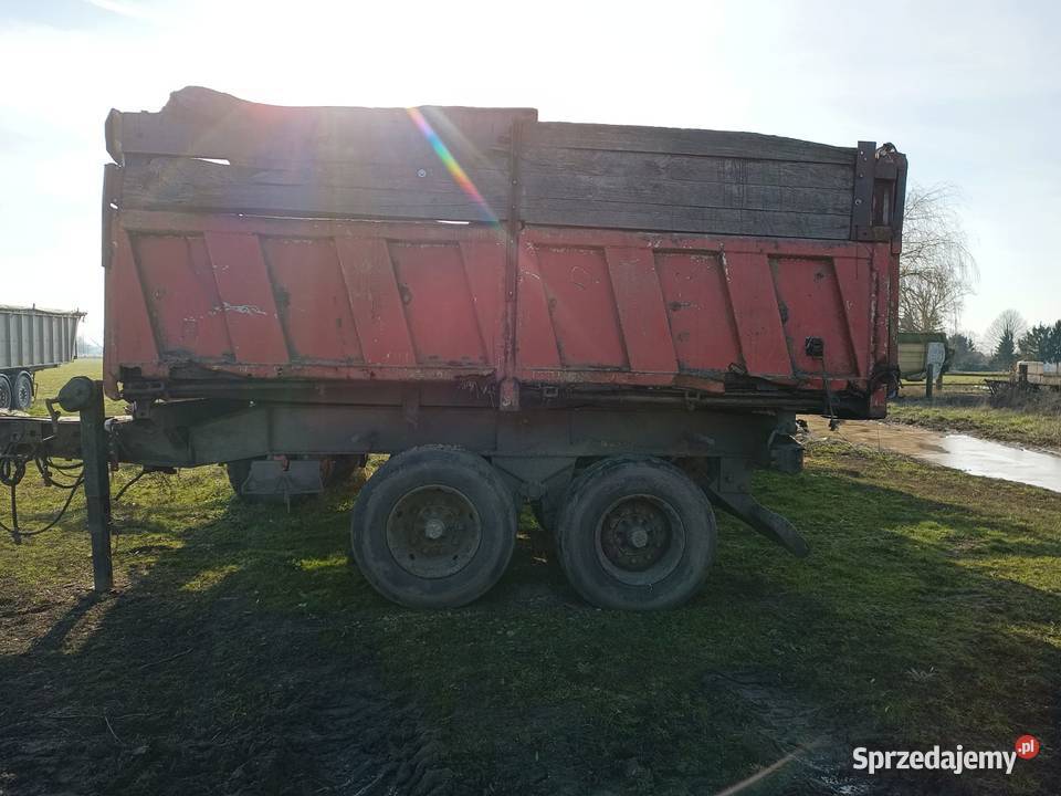 Przyczepy rolnicze długa i tandem uszkodzony Zbytowa sprzedam