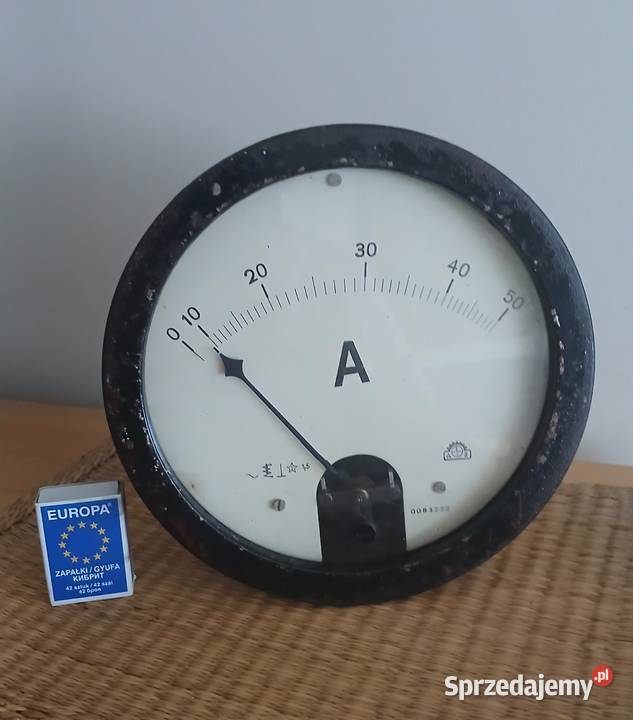 Amperomierz tablicowy miernik vintage kujawsko-pomorskie Toruń