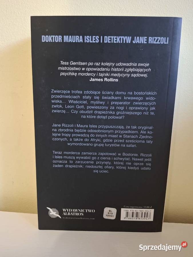 Umrzeć raz drugi Tess Gerritsen thriller Pozostałe