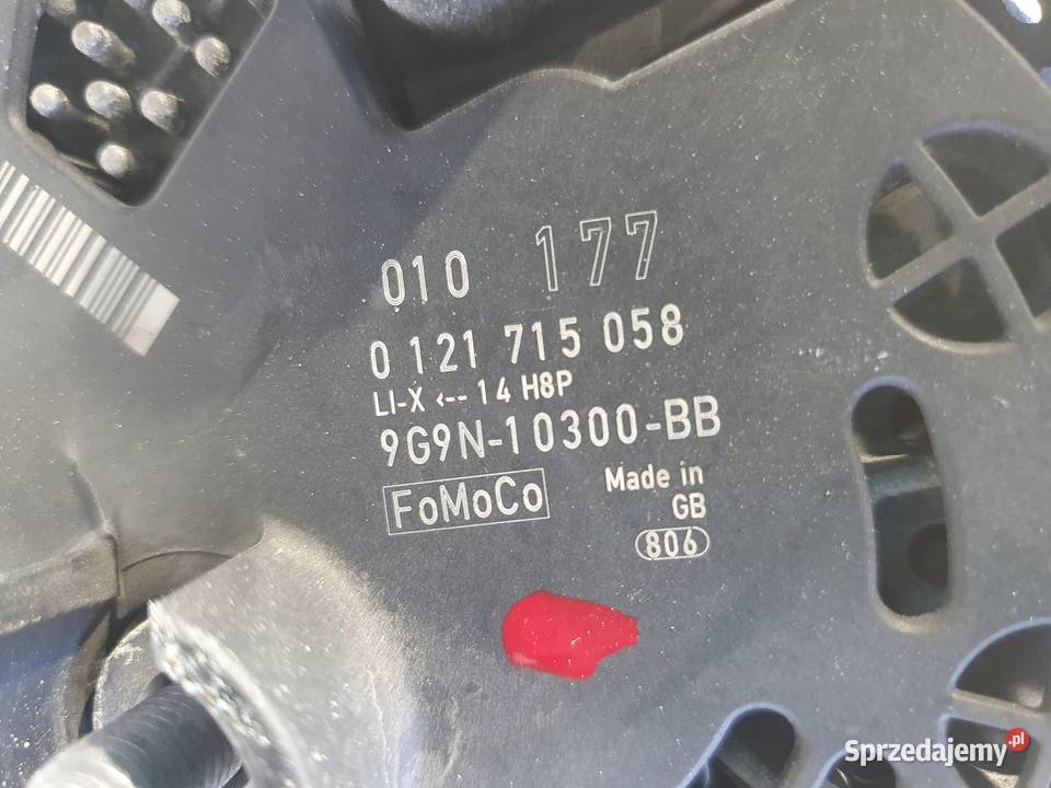 Volvo S60 II 20 T5 1018r ALTERNATOR 0121715058 Układ elektryczny, zapłon