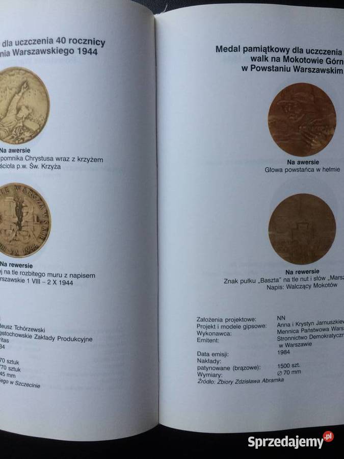 2795 Powstanie Warszawskie 1944 Medalami Pisane zachodniopomorskie Szczecin