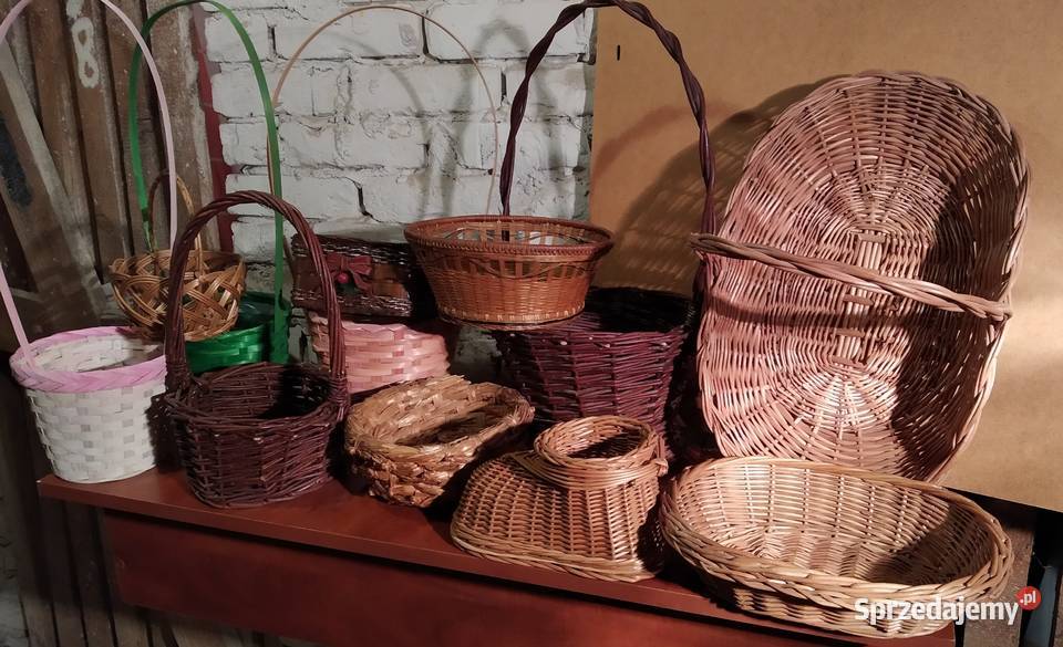 Skrzynka wiklina półka PRL wieszak poroże i Warszawa sprzedam