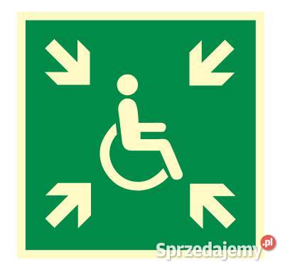 Naklejka BHP miejsce zbiórki do ewakuacji osób Kamionna sprzedam