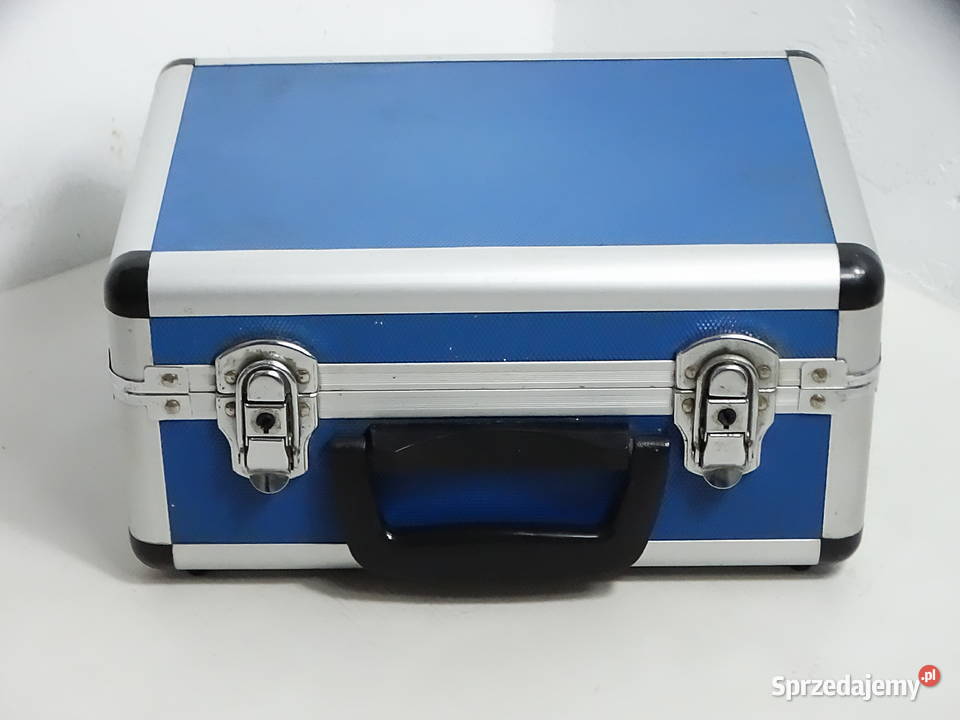 Aluminiowa walizka kuferek serwisowy Niebieska Biłgoraj