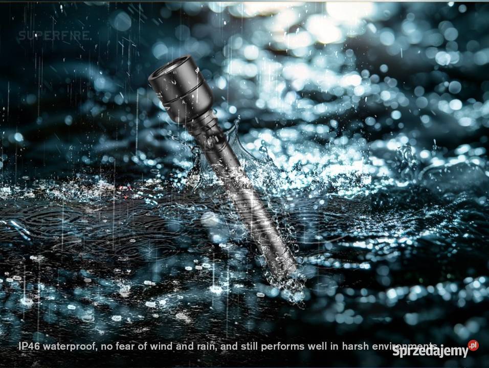 Taktyczna mocna latarka Super Fire Y16 moc 20W Latarki i oświetlenie Warszawa