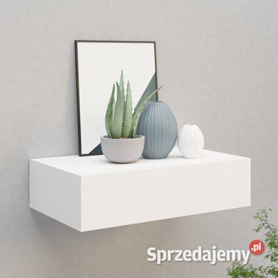 vidaXL Półka ścienna z szufladą biała 40 x 235 x mazowieckie Warszawa