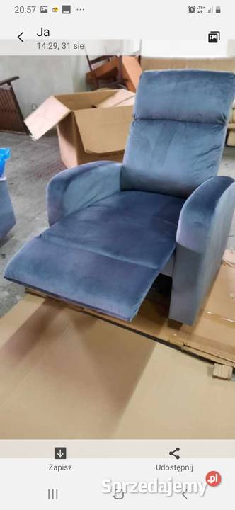 FOTEL RELAX rozkładany automatycznie OKAZJA 100cm Ostrowiec Świętokrzyski