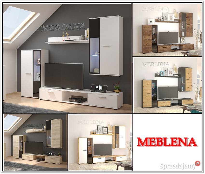 meblościanka SL plus szafa trzydrzwiowa z Meble do salonu Łódź