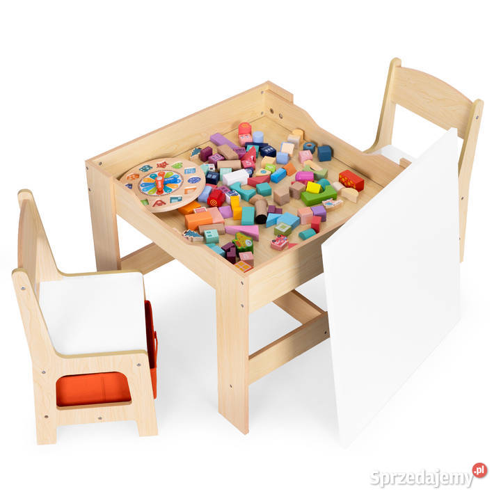 Zestaw mebli dzieci stolik 2 krzesła tablica opolskie Smogorzów
