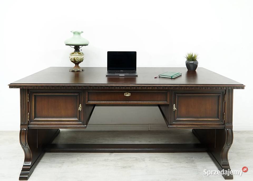 Zabytkowe eklektyczne biurko z lat 40tych Jerka