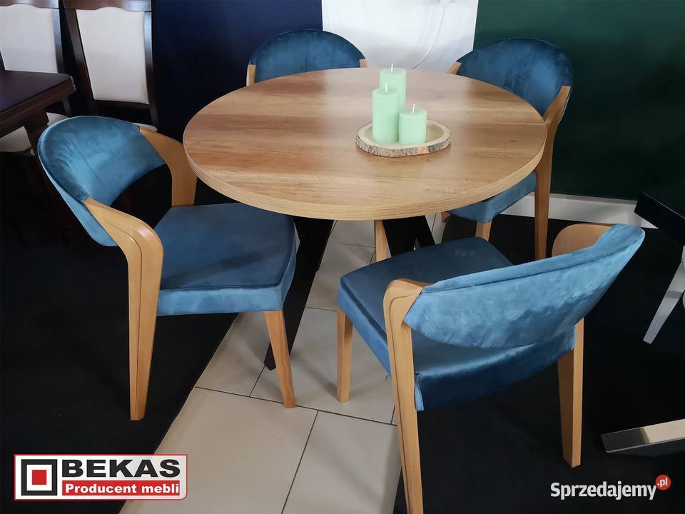 Stół Okrągły na czterech noga Ludwik Dąb Dąbrowa Górnicza