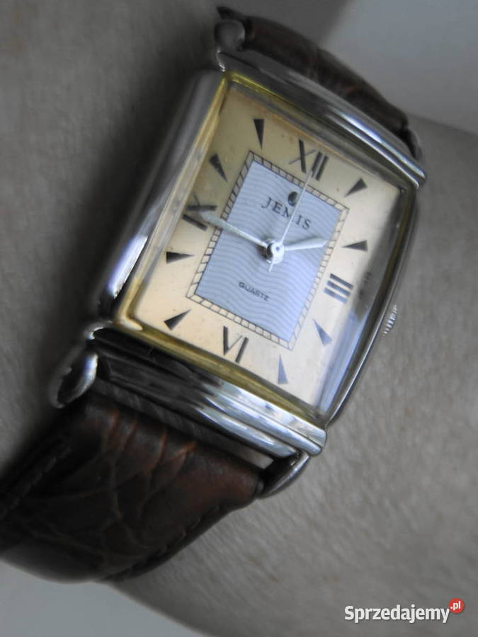 Elegancki zegarek na skórzanym pasku sprawny Warszawa